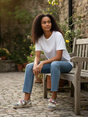 Artsy Easy slip on Casual Crown Vintage Multicolor Espadrilles Sz8